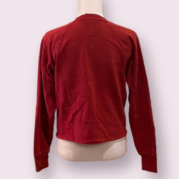 Outta Town | Women’s | Wisconsin Cropped Red Sweater | Size: XS - Picture 2 of 4